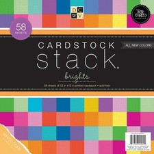 DCWV 12"x12" Textured Cardstock Stack 58pcs