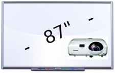 87" SB685 INTERACTIVE SMART BOARD & EPSON SHORT THROW PROJECTOR PACKAGE