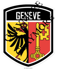 Genève Switzerland car sticker camper van Motorcycle truck