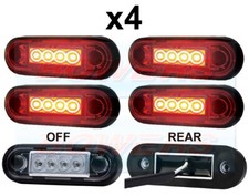 4x EASY FIT RED REAR LED