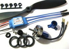 UK Seller 24g 1300kV Blue Wonder Brushless Motor + ESC + Prop Kit Combo 3D Plane