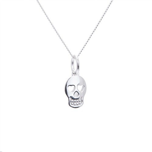 Sterling silver heart skull - sterling,
