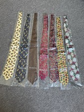 Job Lot 7 x Unworn New Vintage Dead Stock BURBERRYS Designer Ties  In Packaging