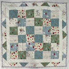 Handmade Peter Rabbit Patchwork Quilt / Baby Play Mat / Lap Quilt / Cozy