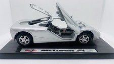 Maisto McLaren F1 1993 RC Diecast Model Silver Car 1:18 Scale