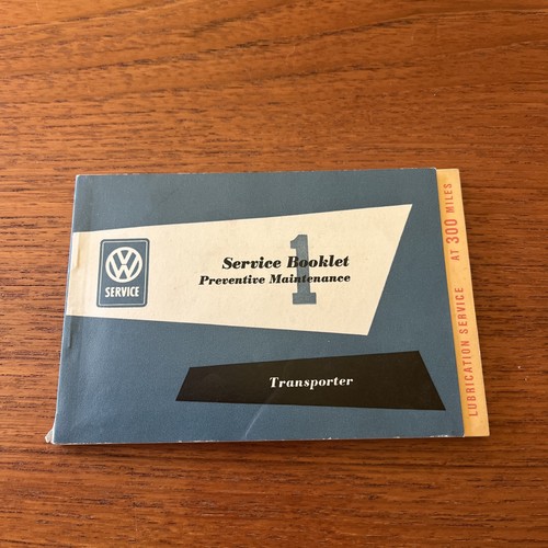 1958 transporter service - vw,