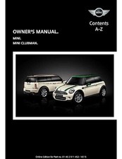 MINI &CLUBMAN OWNERS HANDBOOK MANUAL 2014 Diesel & Petrol with MIni Wallet !!