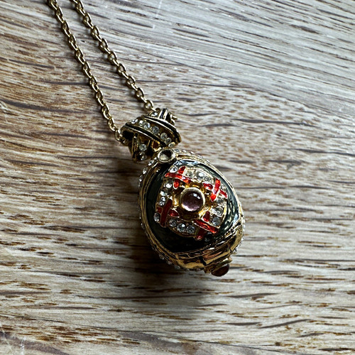 Enamel faberge egg - ,