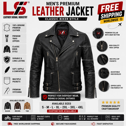 Men genuine leather double - men's,