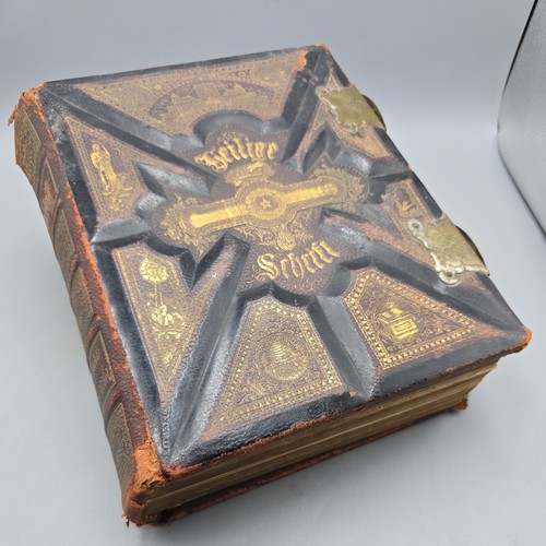 1800 antique german bible - antique,