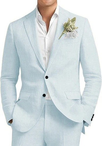 Men linen piece suit - men's,
