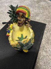 Rasta Man Jamaican Ashtray Ash Bob Marley Souvenir Gift