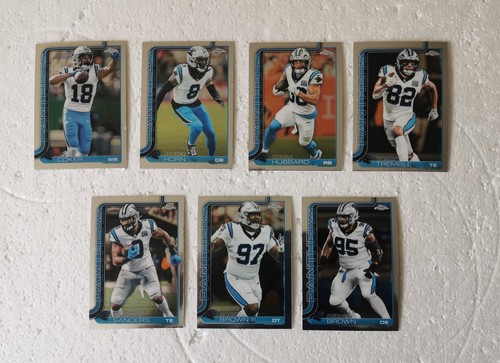 Topps chrome nfl 2025 carolina - chrome,