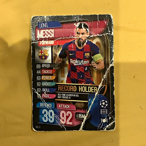 Topps match attax - ucl, lionel