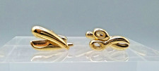 Pair of Novelty GoldTone Cufflinks  Scissors & Razor for Barber or Hairdresser 