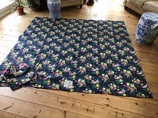 Jack Wills Eynsford Duvet Cover Double Floral/Stripes Reversible In Cloth Bag