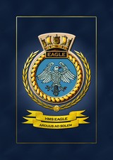 HMS EAGLE SHIPS BADGE/CREST -