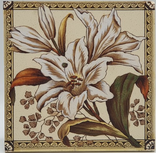 Victorian fireplace tile day - victorian,