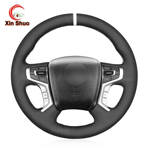 Suede car steering wheel cover - suede,