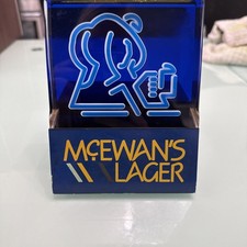 Vintage McEwan's Lager Metal Light Up Pump Top Front - Bar Font