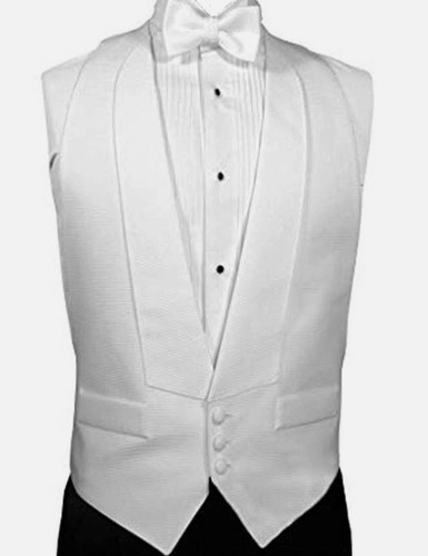 White pique backless - white, and