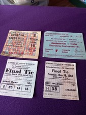4 X Old Vintage Football Tickets