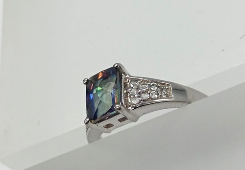 Sterling silver mystic - silver, white