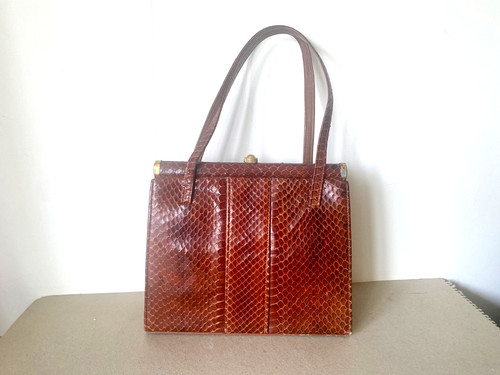 Vintage genuine snakeskin bag