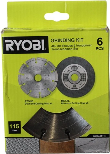 Ryobi rak6agd115 115mm angle - 115mm,