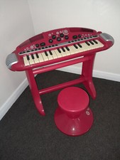 Early Learning Centre ELC Piano Keyboard & Stool - 25 " Wide  21" Height - GOOD