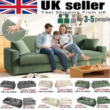 3/4 Seater Corduroy Sofa Jumbo