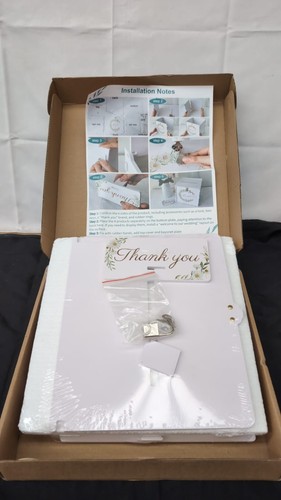 Wedding card box with lock - with,