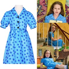 Roald Dahl Matilda the Musical Cosplay Costume Kids Fancy Dress Halloween Gifts