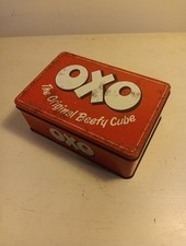 Vintage OXO Cubes Metal Tin