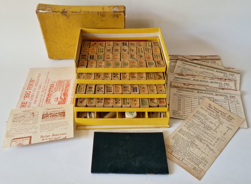 Vintage chinese mahjong - chinese,