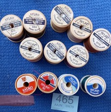 8 Collectable Sylko Sewing Thread and 4 Other Sylko Reels