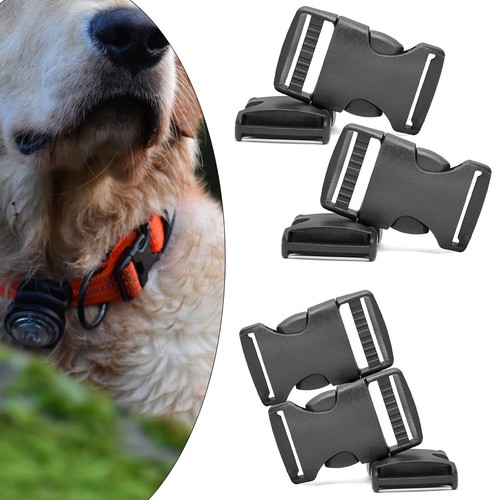 Black plastic buckles clips - black,