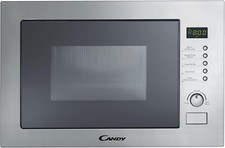 Candy MIC25GDFX-80 Frameless 25 Litre Built in Microwave and Grill Silver