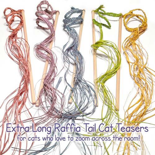 Colourful extra long raffia - colourful,