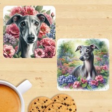 Whippet Coasters, Watercolour