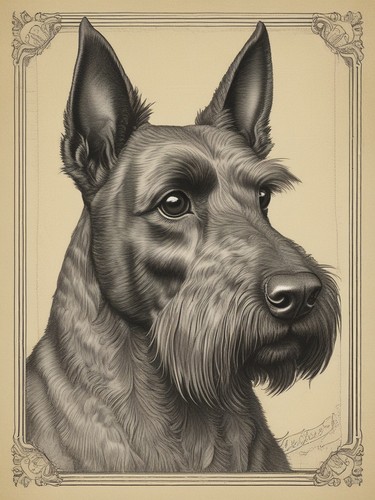 Scottish terrier vintage - scottish,