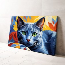 Russian Blue Cat #2 Wall Art