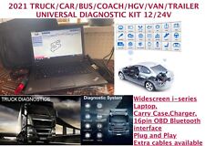 2021 TRUCK/CAR/VAN/Bus/Coach/Trailer Diagnostic Universal Fast Laptop Kit 12/24V