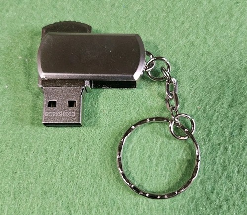 8gb swivel metal memory stick - metal,