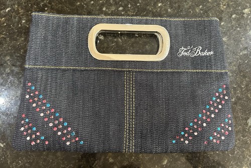 Ted baker indigo denim clutch - indigo,