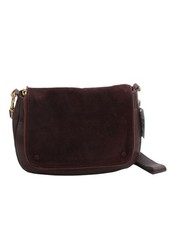 Jigsaw Women's Bag Brown Leather with Polyester, Cotton Shoulder Bag
