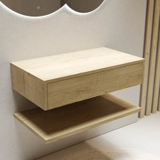 800mm Wood Effect Wall Hung