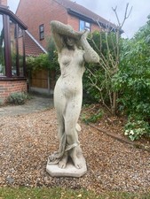 garden statue of a lady stone large greek style 