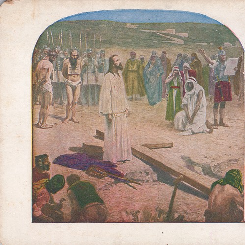 1900s stereoview card christ - 1900s,