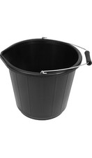 2x Black Bucket 3 Gallon